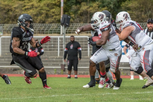 Berlin Rebels Safety Jamaal White wird ein Löwe