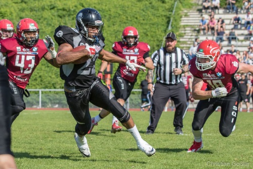 Der niederländische Runningback Chris Smith spielt auch 2019 für die Berlin Rebels