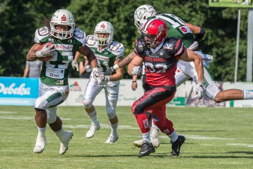 GFL Saisonstart mit den Schwäbisch Hall Unicorns und Marburg Mercenaries