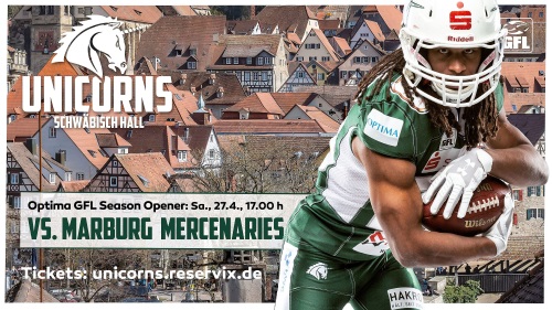 Schwäbisch Hall Unicorns gegen Marburg Mercenaries