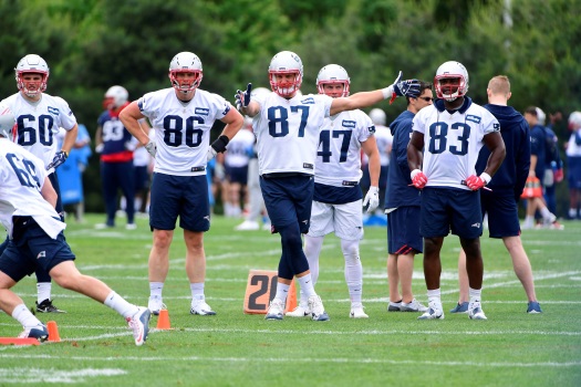#87 Rob Gronkowski von den New England Patriots ist zurückgetreten