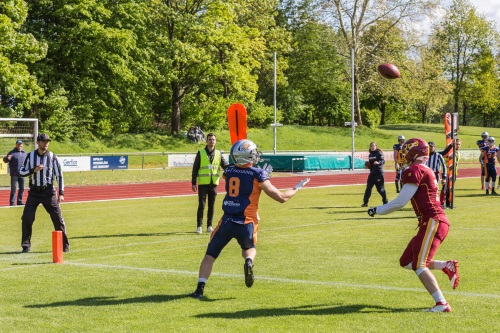 Ruben de Ruyter, Rostock Griffins kurz vor seinem Touchdownfang