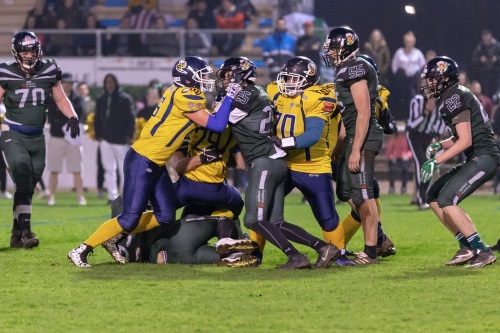 Hanau Hornets im Testspiel gegen die Heidelberg Hunter