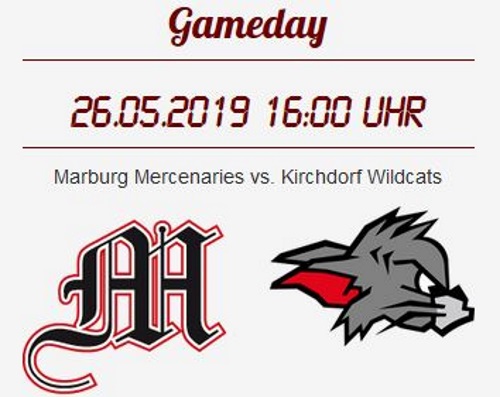 Spielankündigung Marburg Mercenaries gegen Kirchdorf Wildcats