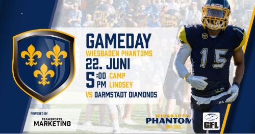 Die Wiesbaden Phantoms spielen gleich zwei mal gegen die Darmstadt Diamonds
