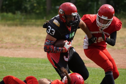 Chermnitz Crusaders gewinnen gegen Halle Falken