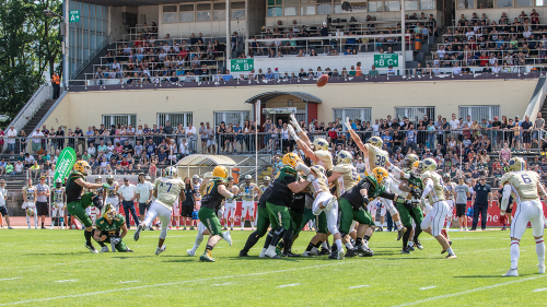 Coloogne Crocodiles vergeben Filedgoalversuch gegen Dresden Monarchs