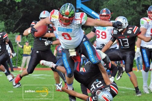 Solingen Paladins gewinnen erst kurz vor Schluß gegen Hamburg Huskies