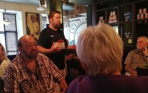 Alexander Korosek beim Fantalk der Frankfurt Universe