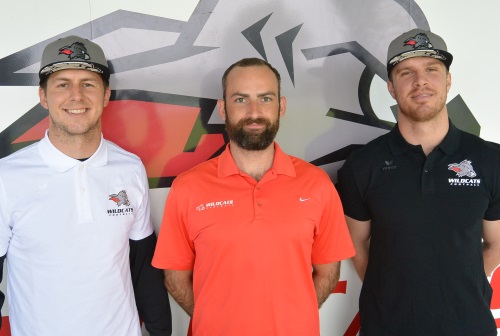 v.l.n.r. Rex Dausin, HC Christoph Riener, Madison Mangum