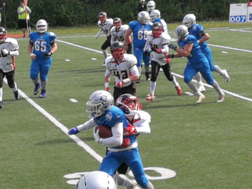 Saarland Hurricanes ziehen in die Playoffs im Junior Bowl