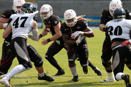 Richard McClendon, NewYorker Lions Braunschweig, ist nicht zu stoppen