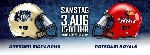 Die Dresden Monarchs erwarten die Potsdam Royals