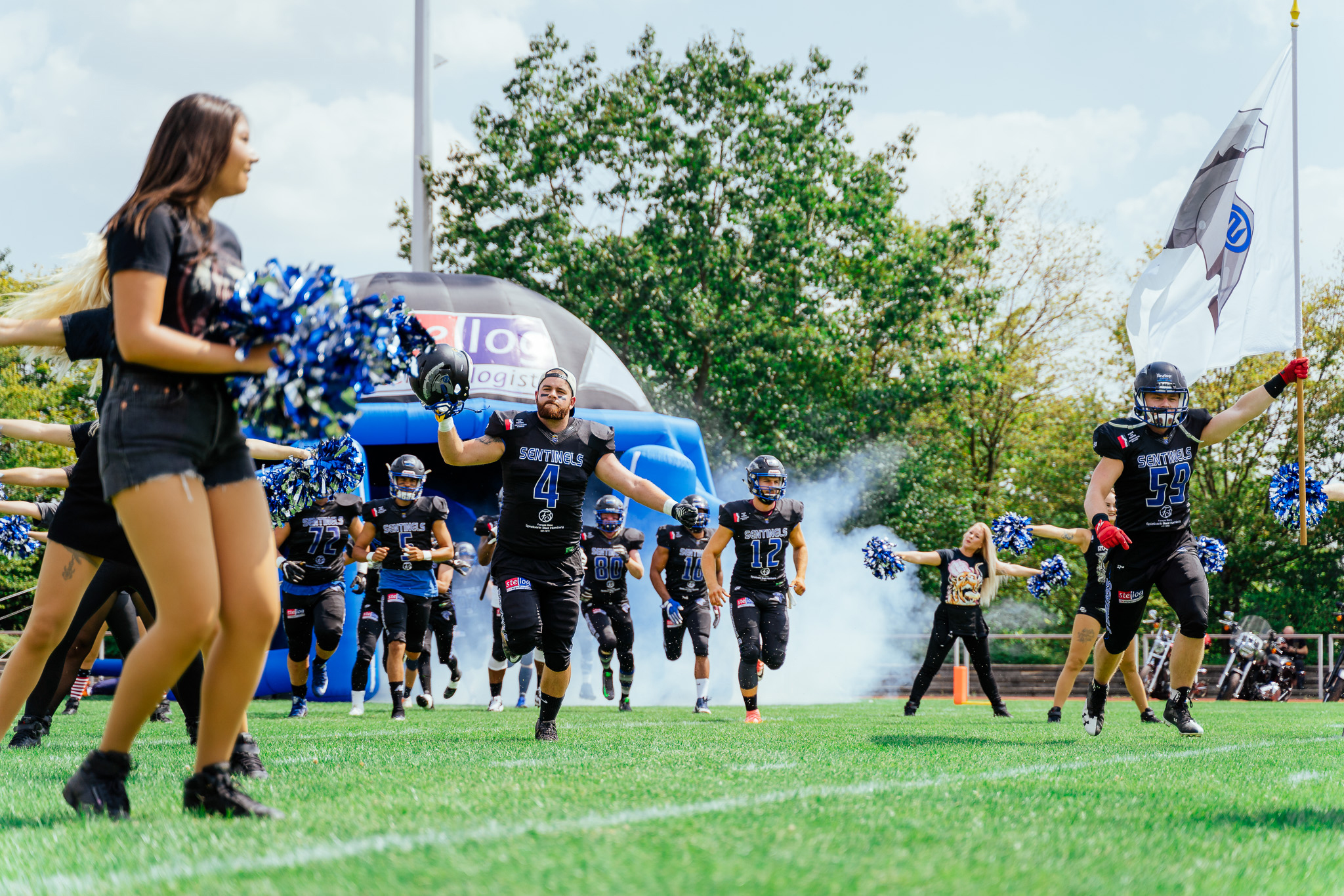 Bad Homburg Sentinels beim Einlauf