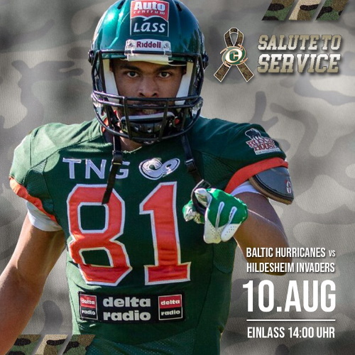 Salute to Service bei den Kiel Baltic Hurricanes