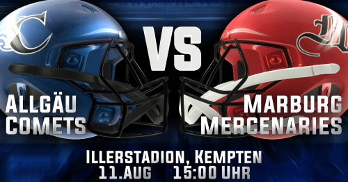 Die Allgäu Comets empfangen die Marburg Mercenaries