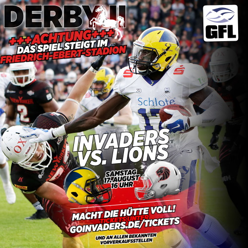Hildesheim Invaders erwarten NewYorker Lions