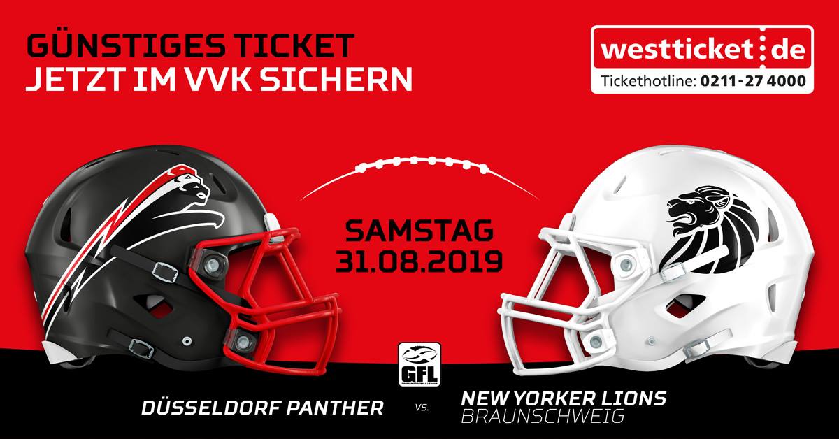 Die Düsseldorf Panther erwarten die Potsdam Royals
