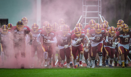 Die Troisdorf Jets beim Einlauf