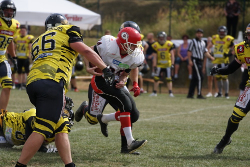 Die Chemnitz Crusaders besiegen die Wenigerode Mountain Tigers