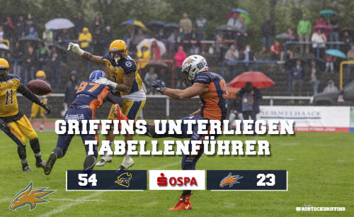 Die Rostock Griffins verlieren gegen die Elmshorn Fighting Pirates