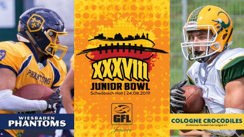 Im Junior Bowl 2019 spielen die Cologne Crocodiles und Wiesbaden Phantoms
