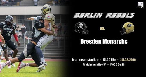 Berlin Rebels erwarten Dresden Monarchs