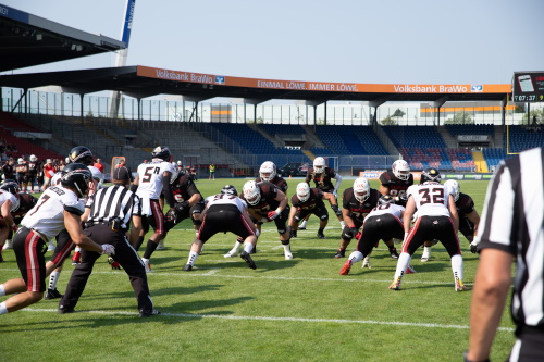 Offense Line der New Yorker Lions Braunschweig