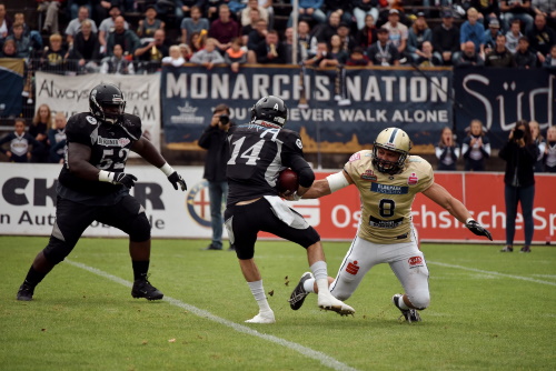 Dresden Monarchs gewinnen gegen Berlin Rebels