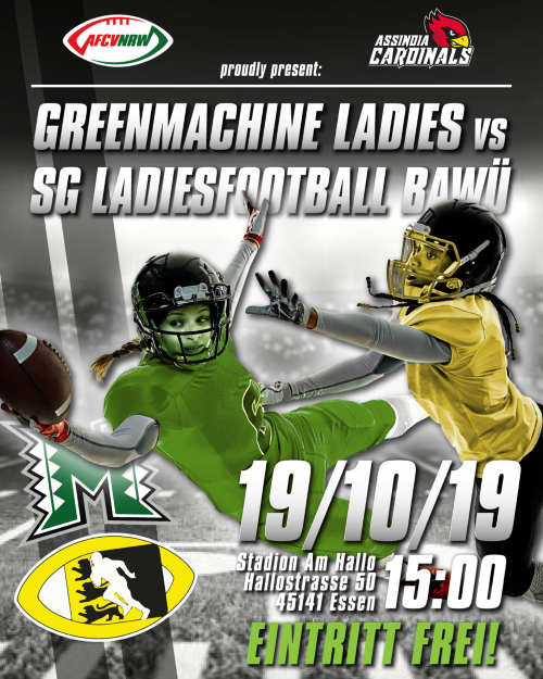 Die Greenmachine Ladies spielen gegen eine BaWü Auswahl.