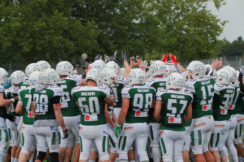 Die zweite Mannschaft der Schwäbisch Hall Unicorns.