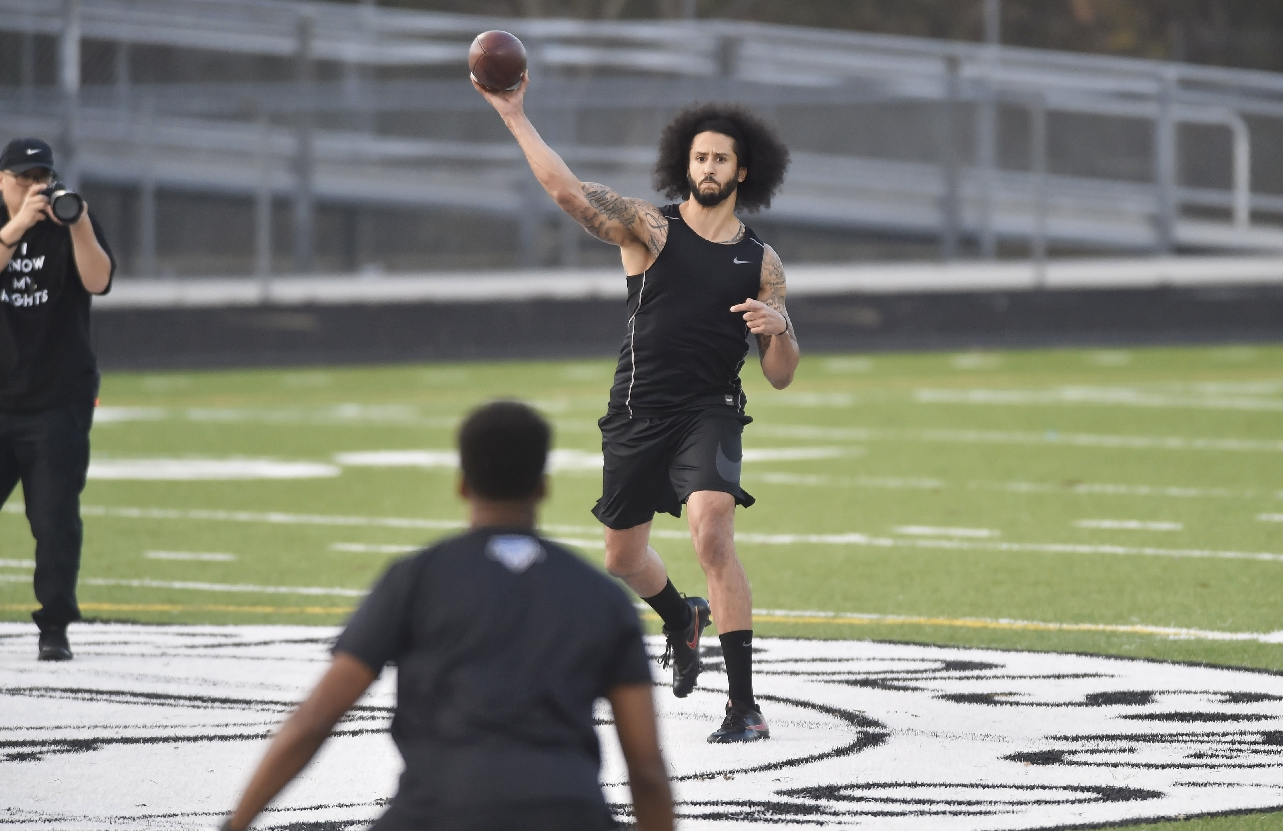 Colin Kaepernick beim privaten Workout