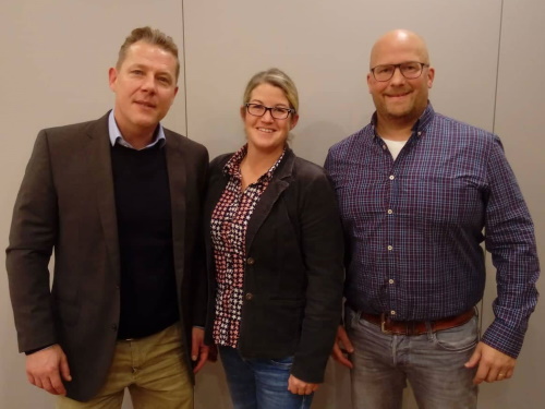Der neue Vorstand des Remscheid Amboss von links nach rechts: Sven Müller, Nadja Wolf, Christian Müller