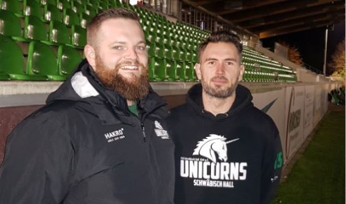 Daniel Graf übernimmt von Jan Schreiber den Headcoach Posten bei den Schwäbisch Hall Unicorns U19