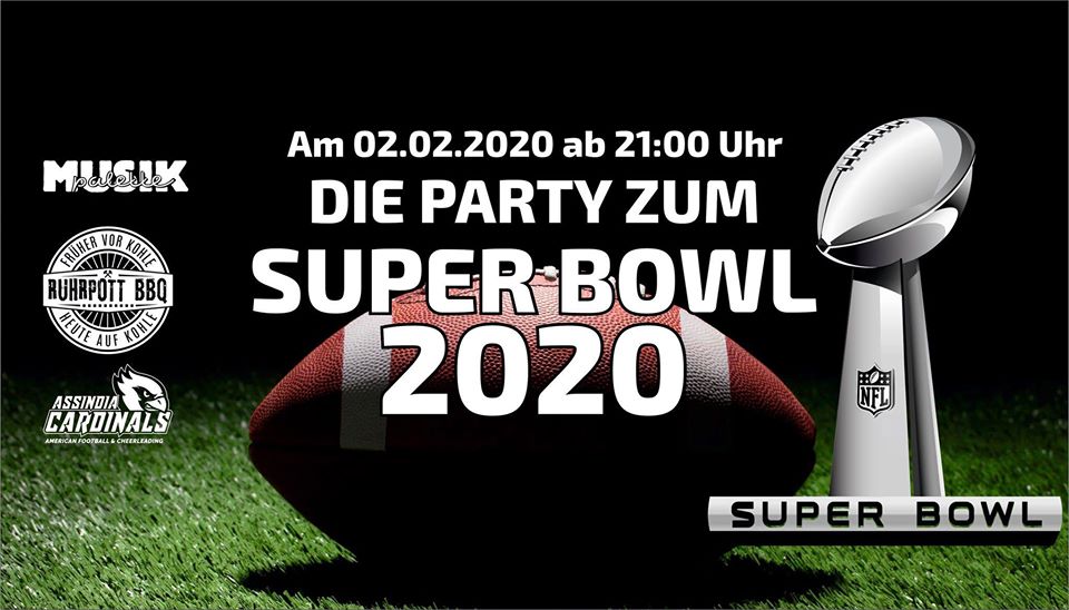 Die Assindia Cardinals feiern Super Bowl Party in der Musikpalettte