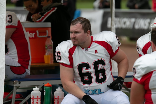 Offense Lineman Alexander Schollmeyer spielt mit seinem Bruder Frederik bei den New Yorker Lions Braunschweig