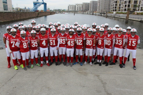 Rhein Main Rockets vor der Hafeninsel