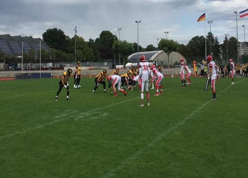 Die Marburg Mercenaries spielen gegen die Munich Cowboys 2019