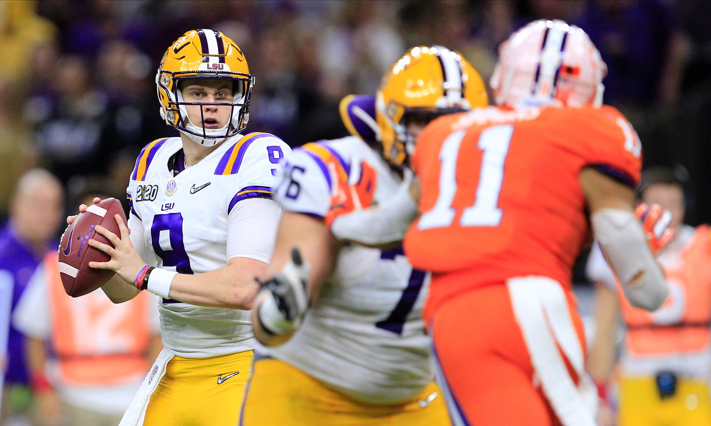 Joe Burrow im College Championship Game mit LSU