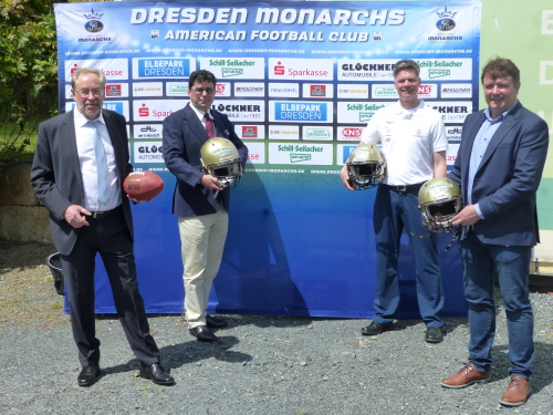 v.l.n.r. Dr. Uwe Dittrich, Dr. Rüdiger Ackermann, Ulz Däuber und Sören Glöckner