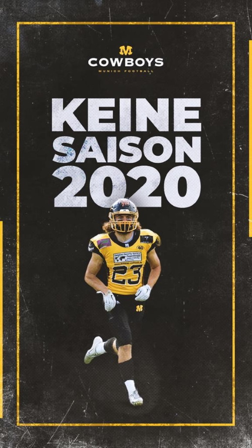 keine GFL Saison 2020 für die Munich Cowboys