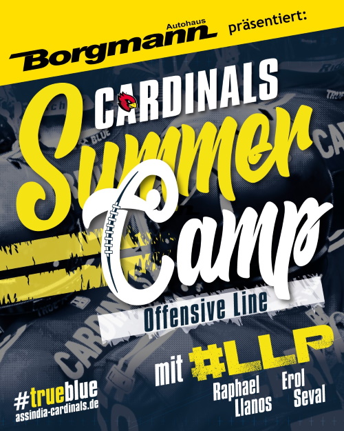 Assindia Cardinals O-Liner Camp mit Raphael Llanos und Eros Seval