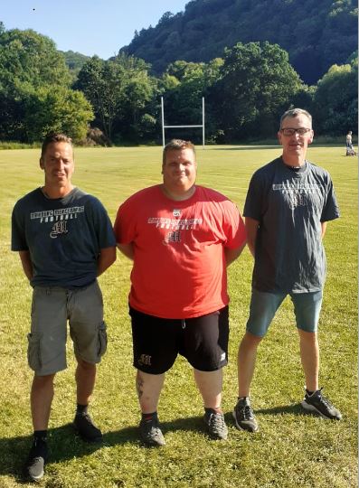 3 neue Jugendtrainer bei den Marburg Mercenaries:  v.l.n.r. Oliver Glaum, Christian Diehl und Tobias Strack