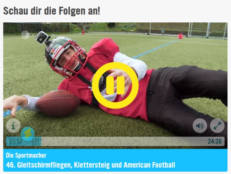 KIKA, Die Sportmacher mit einem Bericht über American Football