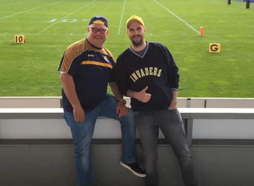 Axel Trittmacher und Christoph "Scholle" Scholz machen weiterhin bei den Invaders Stimmung