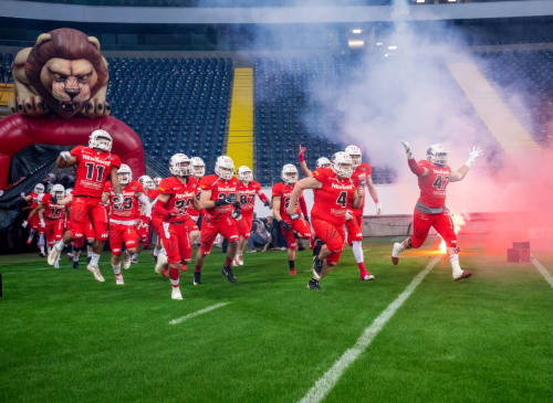 New Yorker Lions Braunschweig beim Germanbowl 2019