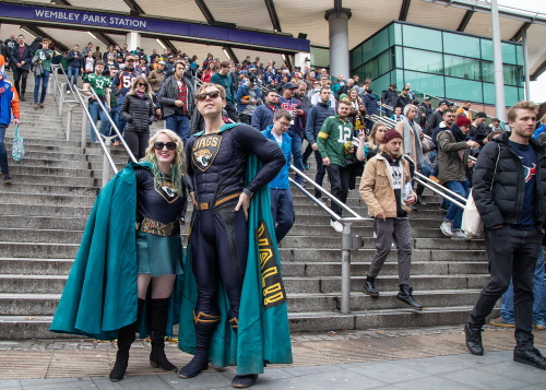 Jacksonville Jaguars Fans 2019 in Wembley