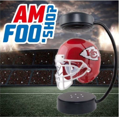 Kansas City Chiefs freischwebender Helm mit Beleuchtung