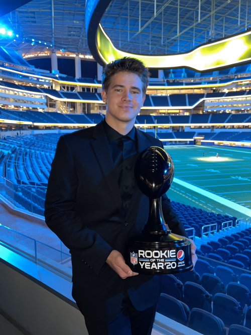Quarterback Justin Herbert Pepsi Zero Sugar NFL Rookie des Jahres