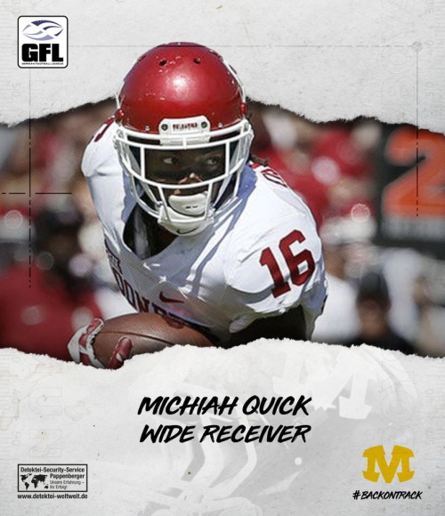 Michiah Quick, Widereceiver Munich Cowboys